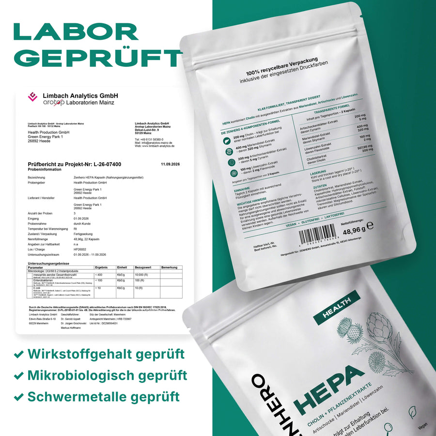 HEPA – Cholin & Pflanzenextrakt-Komplex