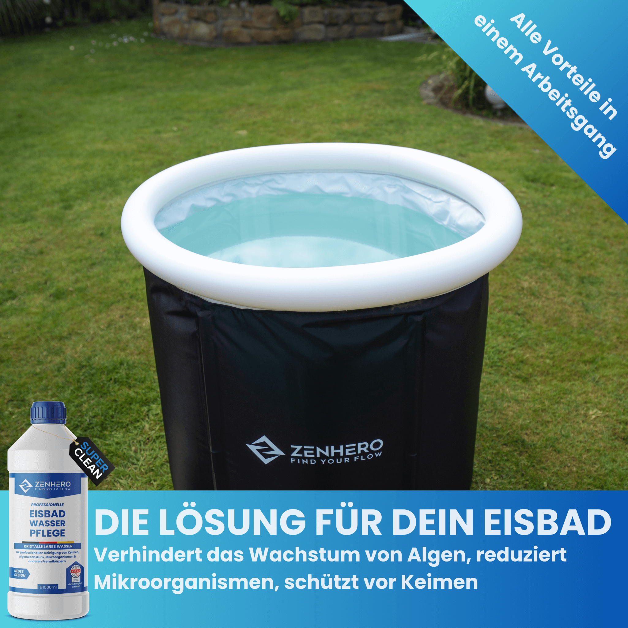 ZENHERO EISBAD MD water clean 1L